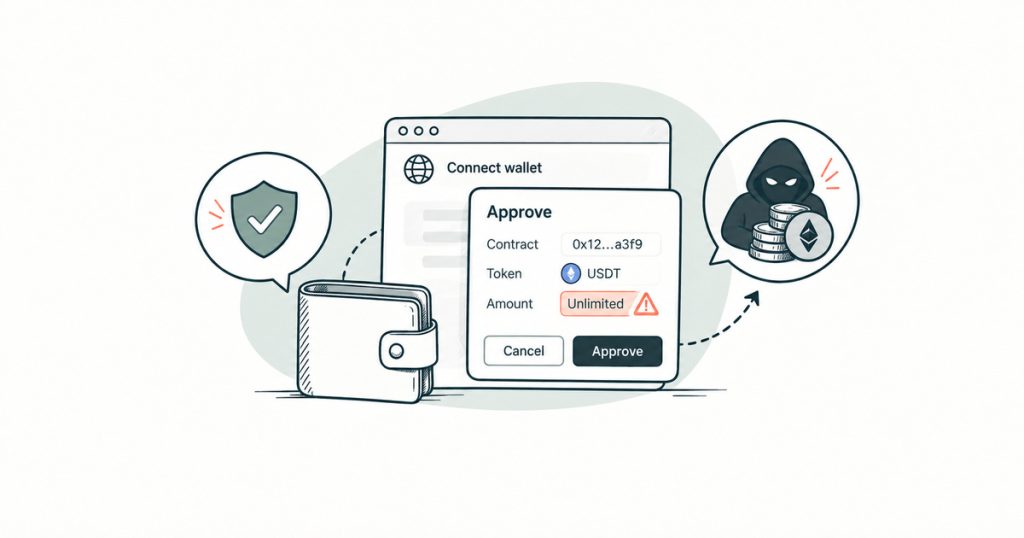 Staying safe when connecting a crypto wallet