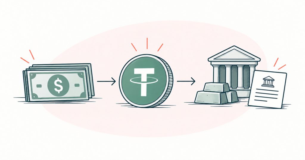 USDT (Tether) — a dollar-pegged stablecoin
