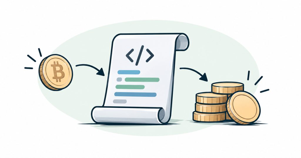 What is a smart contract in a blockchain?